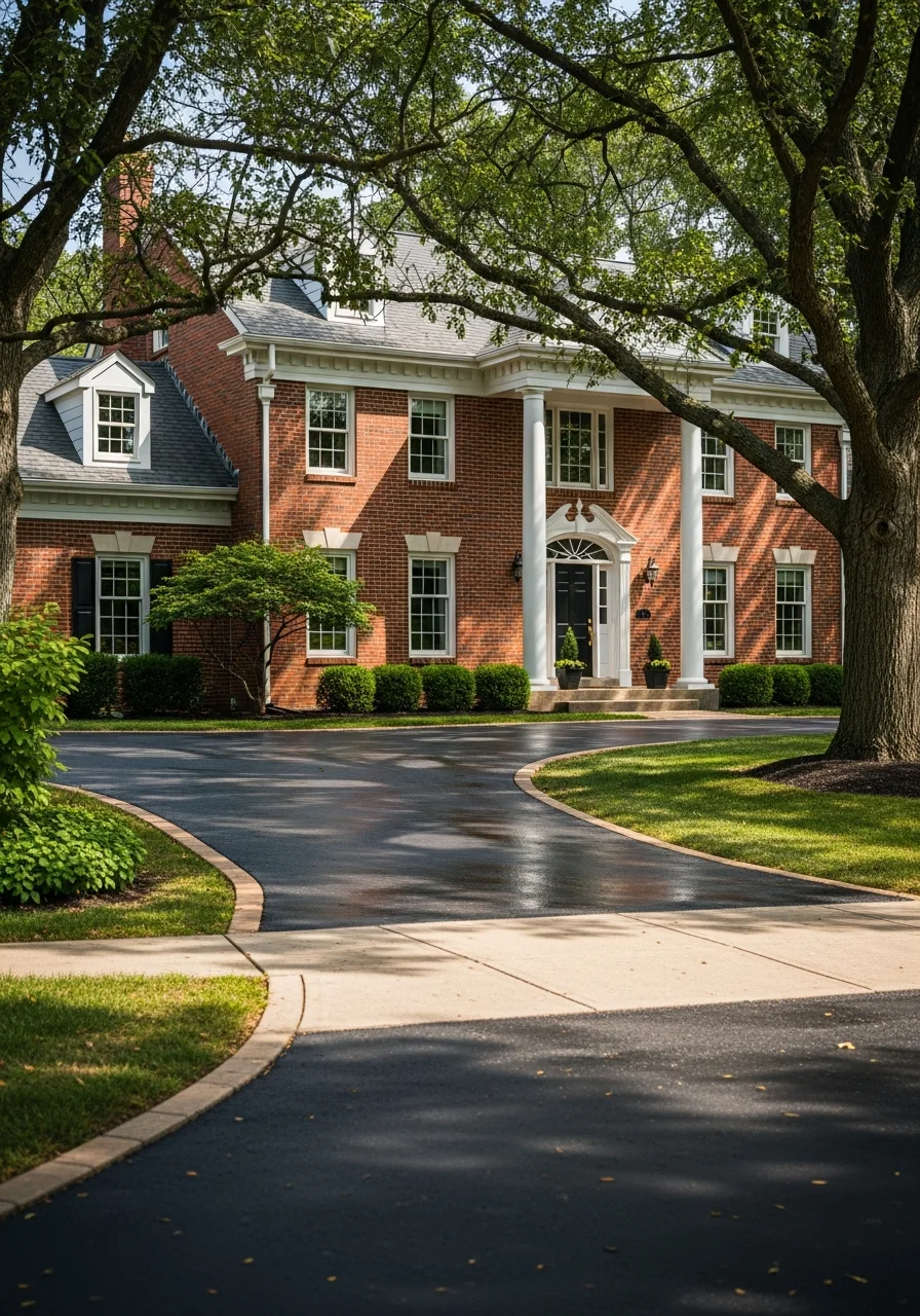 St. Charles residential property showing traditional home style and mature trees.